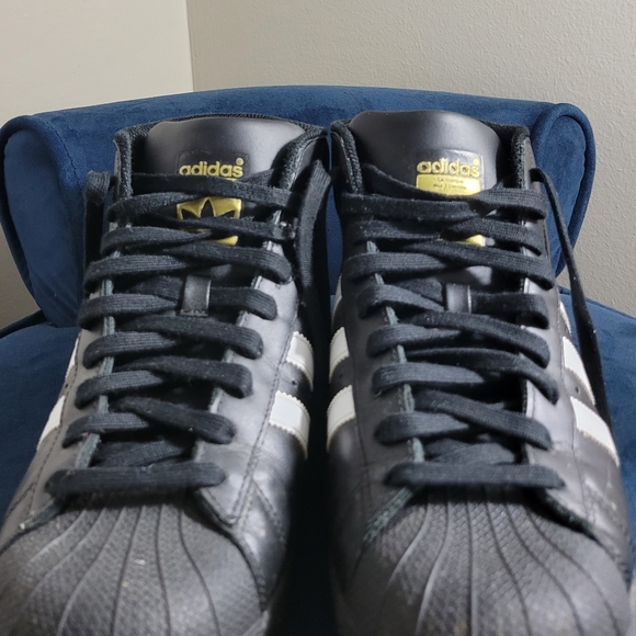 adidas Shoes | Men Black Gold Shell Toe Adidas | Poshmark